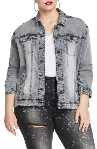 Rachel Rachel Roy + Oversize Denim Jacket