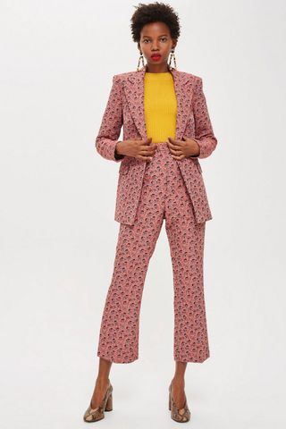 Topshop + Floral Jacquard Suit