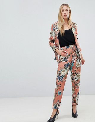 Vila + Floral Suit Jacket