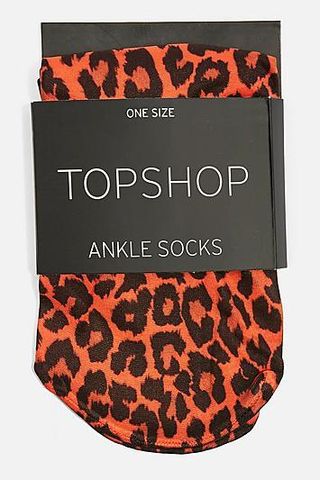 Topshop + Leopard Print Socks