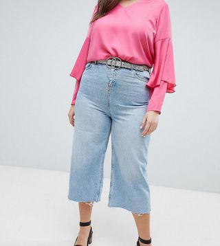 New Look + Wide Leg Cropped Jeans