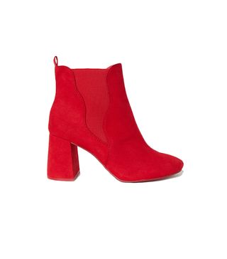 H&M + Red Ankle Boot