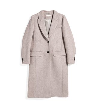 H&M + Fitted Light Beige Coat
