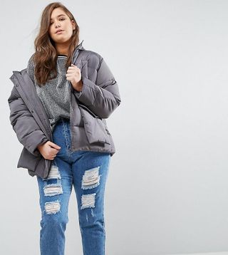 ASOS Curve + Puffer With Pocket Detail