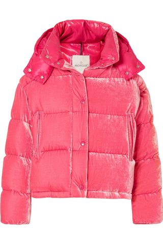 Moncler + Quilted Velvet Down Jacket