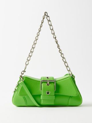 Balenciaga + Lindsay S Leather Shoulder Bag