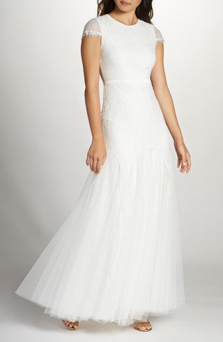 Fame and Partners + Denevue Lace & Tulle A-Line Gown