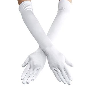 QNPRT + Opera Satin Long Gloves 19.5 Inch Elbow Length