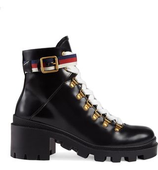 Gucci + Trip Lug Sole Combat Boot