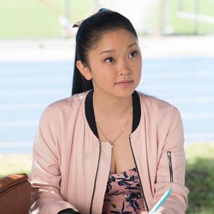 Lara jean pink store jacket