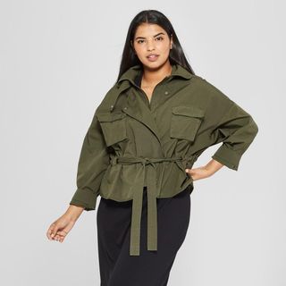 Who What Wear + Deconstructed Army Jacket