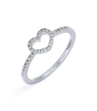 Carrière + Open Heart Diamond Ring