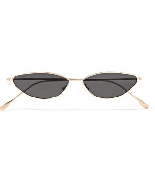 Illesteva + Nimbin Cat-Eye Gold-Tone Sunglasses
