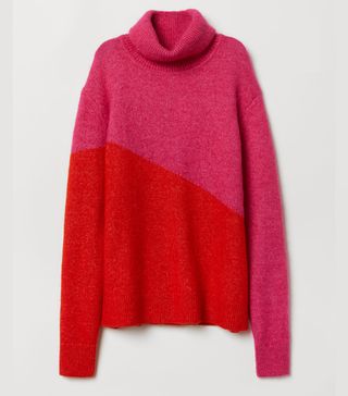 H&M + Knitted Polo-Neck Jumper