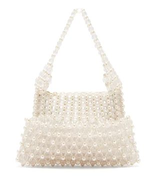 Shrimps + Quinn Faux-Pearl Embellished Clutch