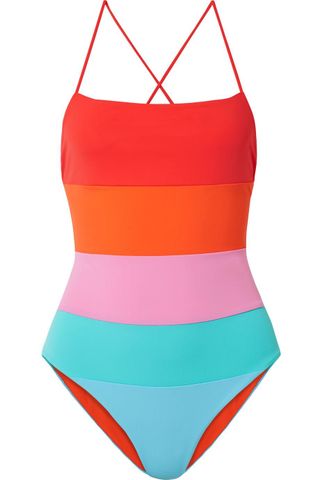 Mara Hoffman + Olympia Color-Block Swimsuit