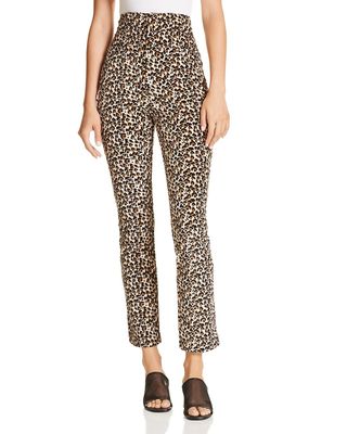 Rebecca Taylor + Leopard-Printed Velour Pants