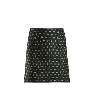 AlexaChung + Floral-Jacquard Mini Skirt