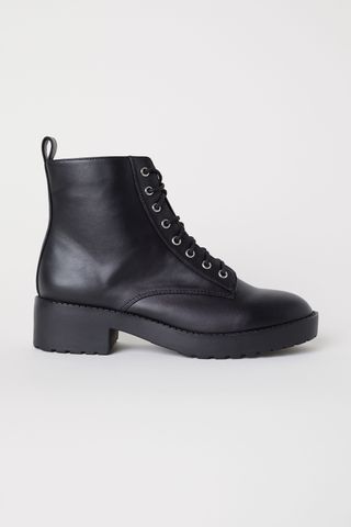 H&M + Boots With Lacing