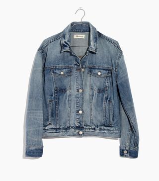 Madewell + The Boxy-Crop Jean Jacket in Woodcourt Wash