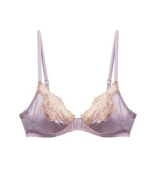 Fleur du Mal + James Lace Satin Demi Bra