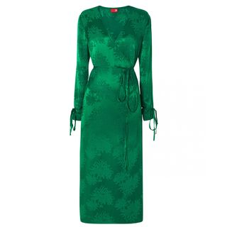 Kitri + Odile Green Wrap Dress