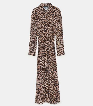 Zara + Long Leopard Dress