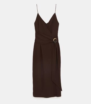 Zara + Brown Dress