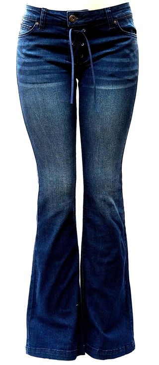 Wax Jean + 70s Trendy Slim Fit Flared Bell Bottom Jeans