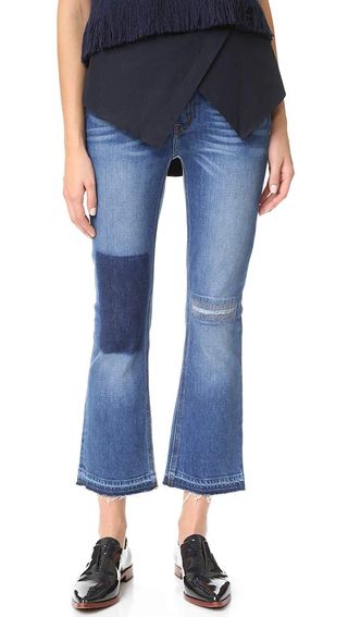 Derek Lam 10 Crosby + Mid-Rise Stretch Flare Jeans