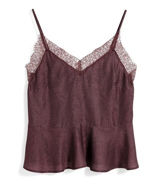 H&M + Lace-Trimmed Strappy Top