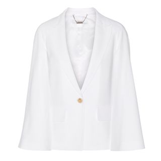 Givenchy + Cape-Effect Blazer in White