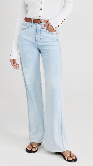 Veronica Beard Jean + Taylor Wide Leg Jeans