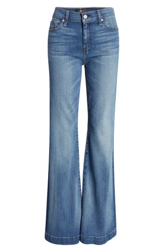 7 for All Mankind + Dojo Tailorless Wide Leg Trouser Jeans