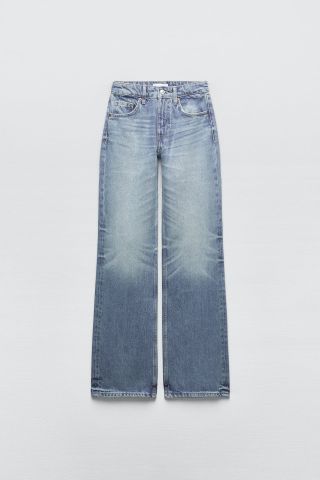 Zara + TRF Mid-Rise Wide Leg Jeans