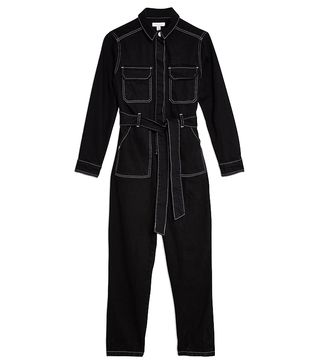 Topshop + Black Denim Boiler Suit