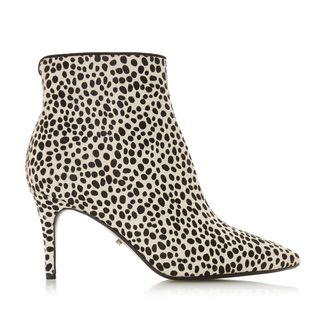 Dune + Pointed Toe Zip Ankle Boot