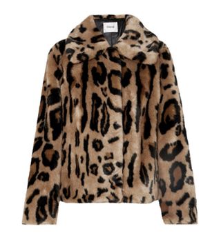 Stand + Gilbertine Leopard-Printed Faux-Fur Jacket