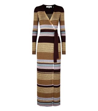Diane von Furstenberg + Striped Wrap Dress