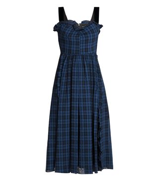 AlexaChung + Checked Midi Dress