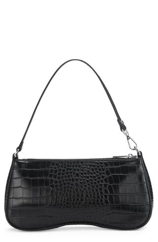 JW Pei + Eva Croc Embossed Faux Leather Convertible Shoulder Bag