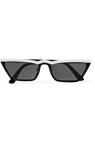 Prada + Cat-eye Two-tone Acetate Sunglasses