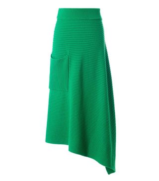 Tibi + Merino Rib Origami Wrap Skirt