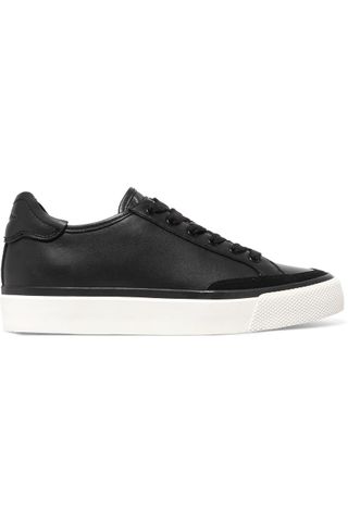 Rag & Bone + Army Suede-Trimmed Leather Sneakers