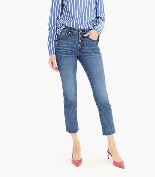 J.Crew + Vintage Straight Eco Jeans With Button Fly