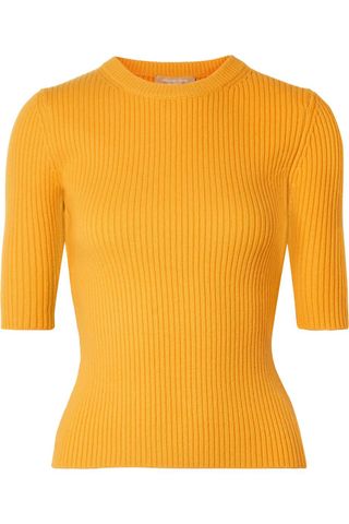 Michael Kors + Ribbed Cashmere-blend Sweater
