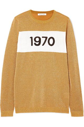 Bella Freud + 1970 Metallic Knitted Sweater