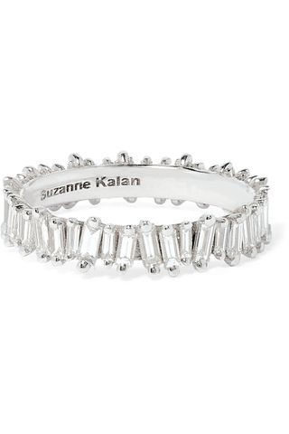 Suzanne Kalan + 18-Karat White Gold Diamond Ring