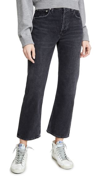 Agolde + Ripley Mid Rise Straight Jeans