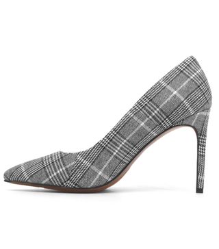 Who What Wear + Ally Plaid Closed Toe Heeled Pumps